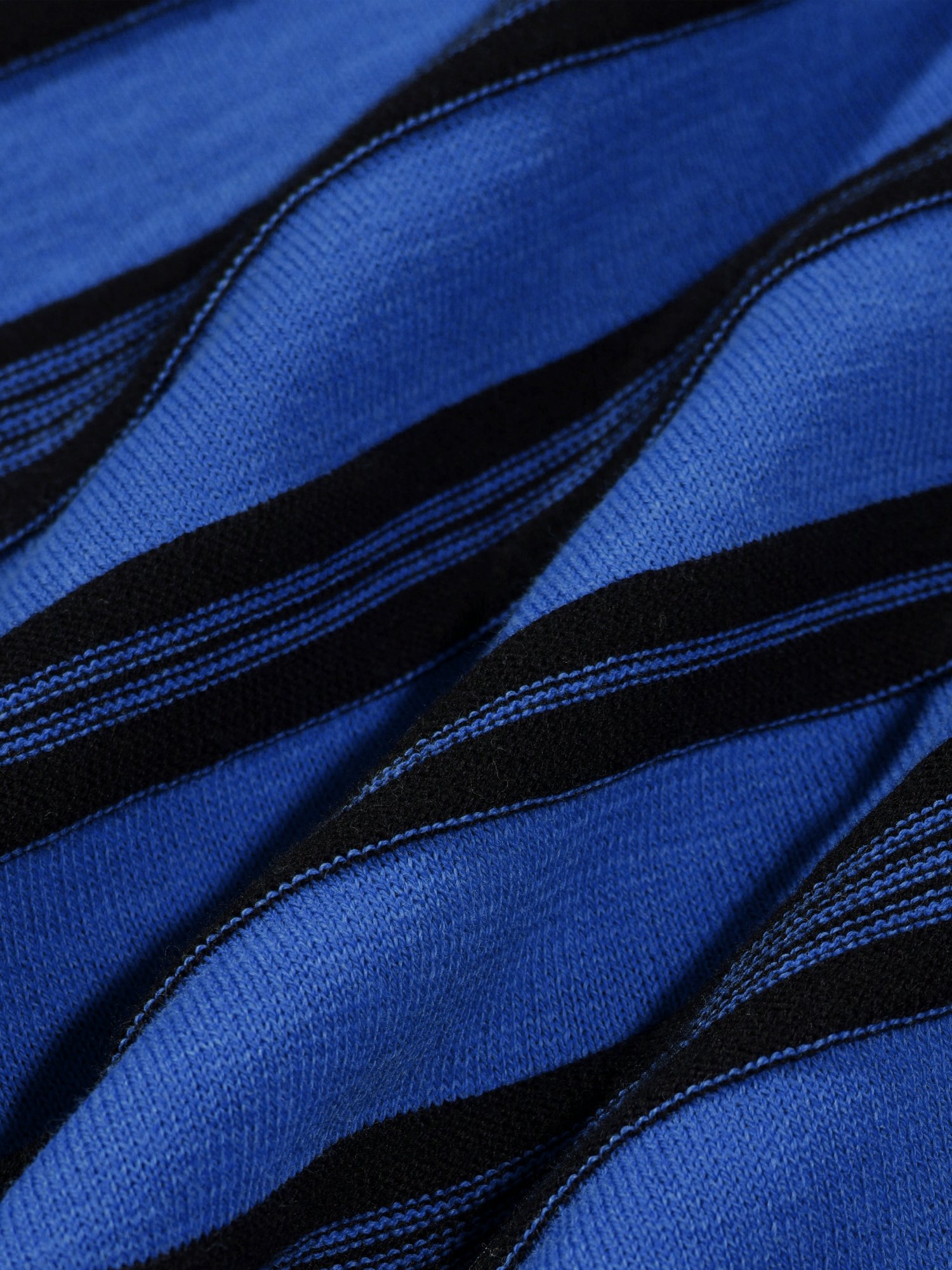3-Line Round Stripe Knit (Blue)