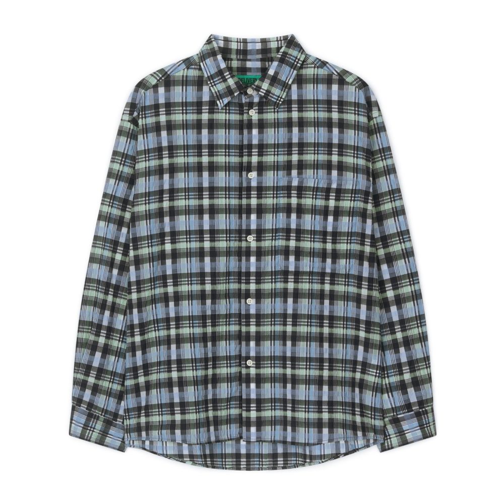 Nylon Multi Check Shirt (Blue)
