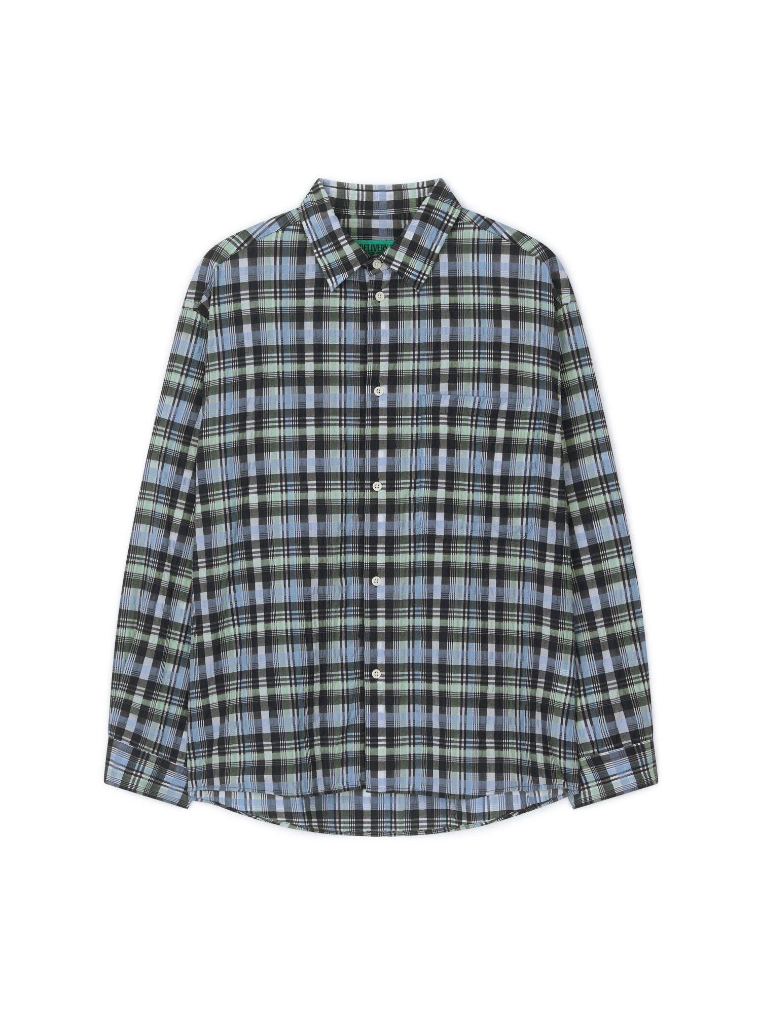 Nylon Multi Check Shirt (Blue)