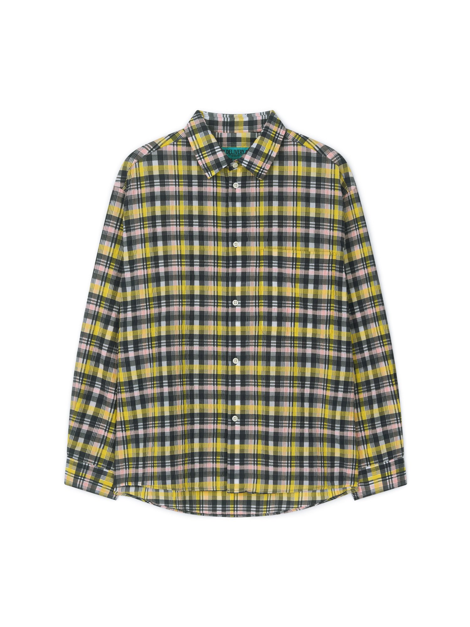 Nylon Multi Check Shirt (Yellow)