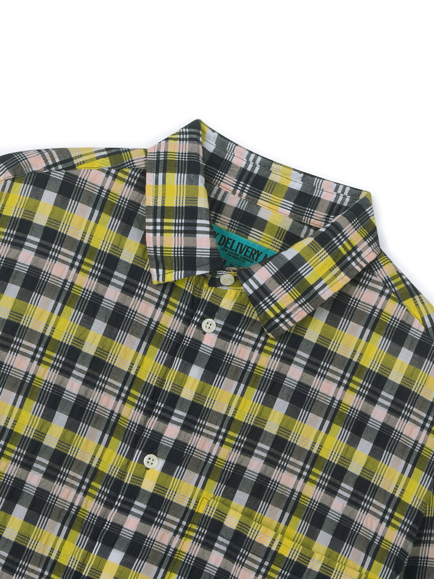 Nylon Multi Check Shirt (Yellow)