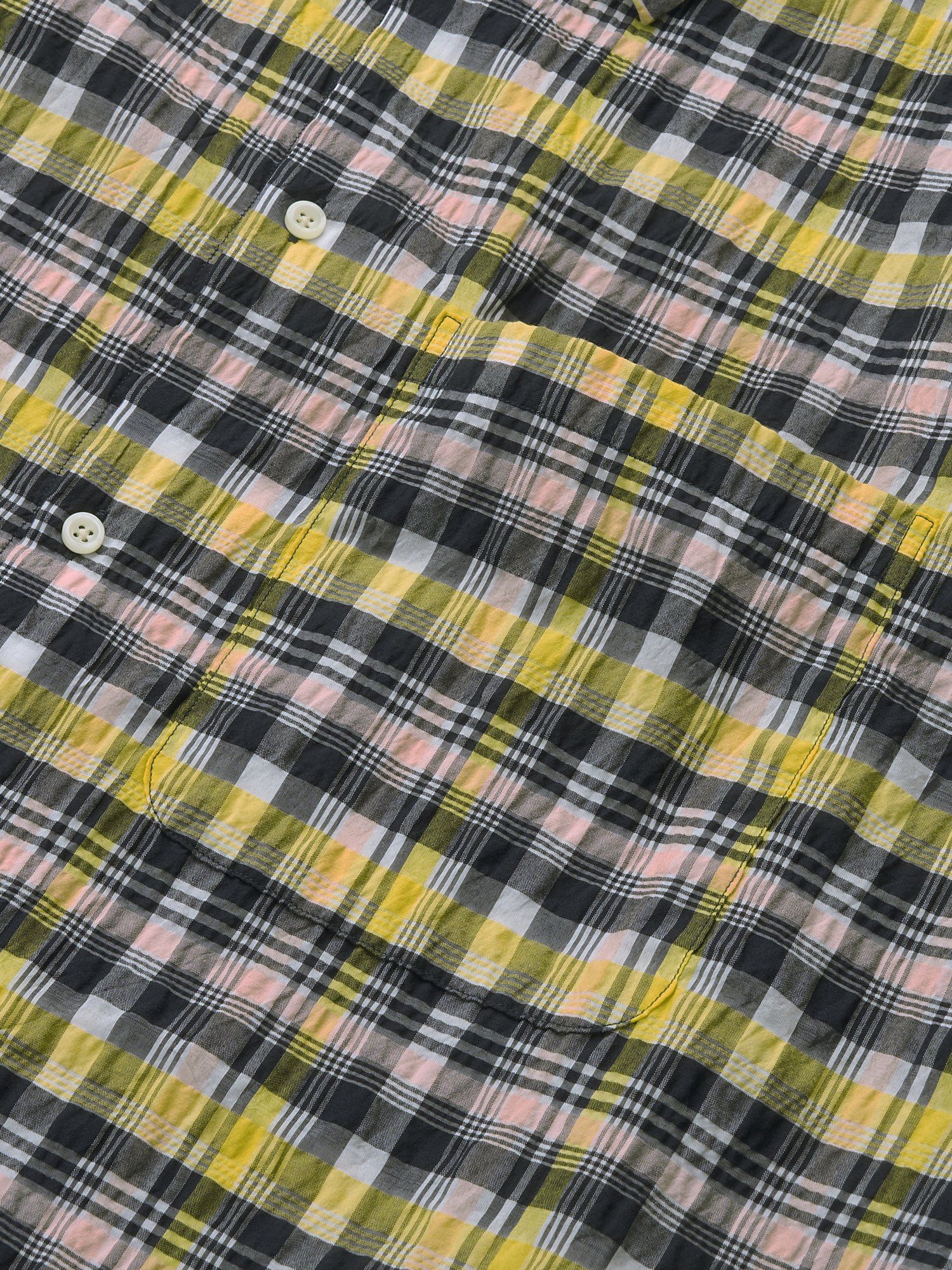 Nylon Multi Check Shirt (Yellow)