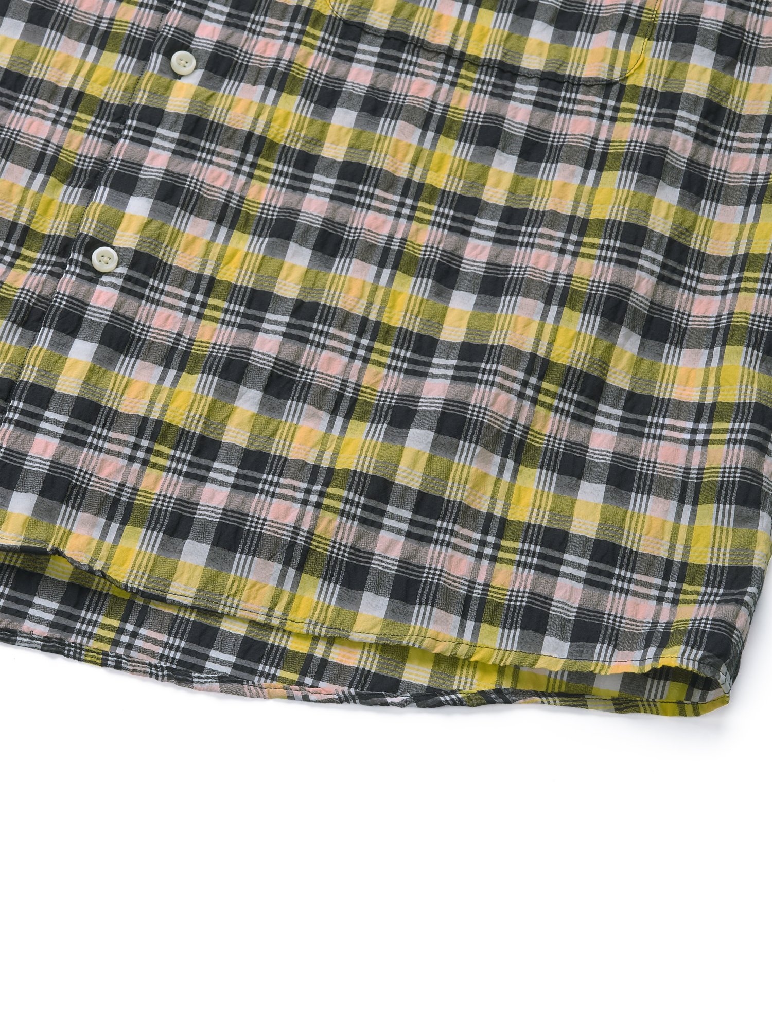 Nylon Multi Check Shirt (Yellow)