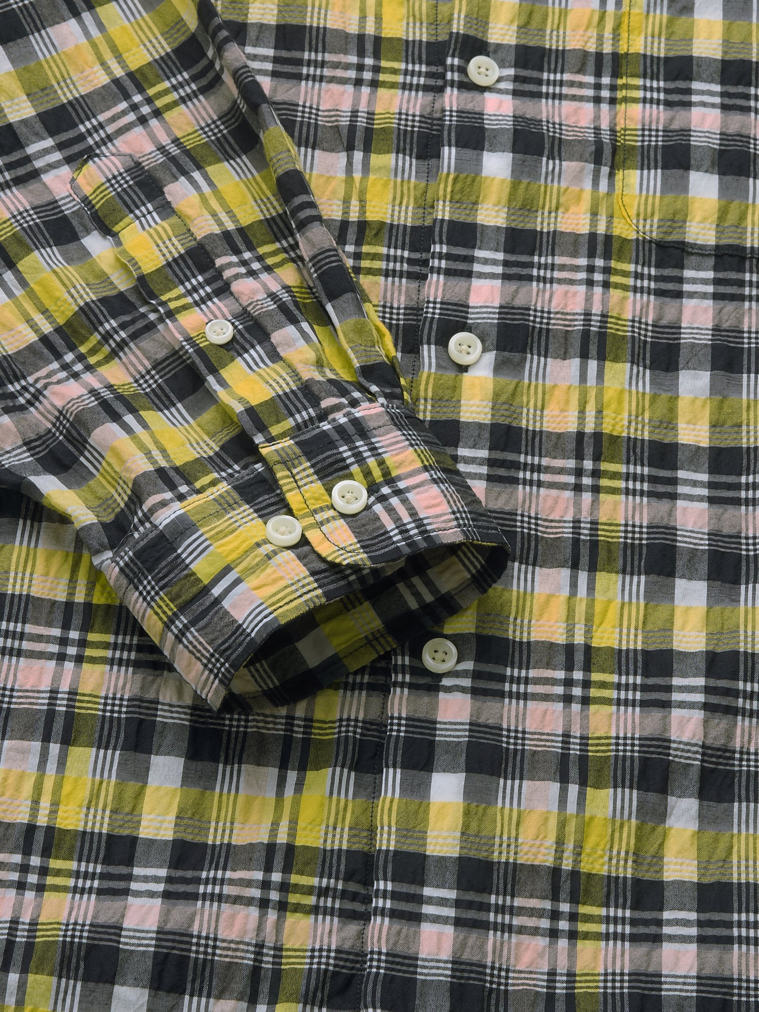 Nylon Multi Check Shirt (Yellow)