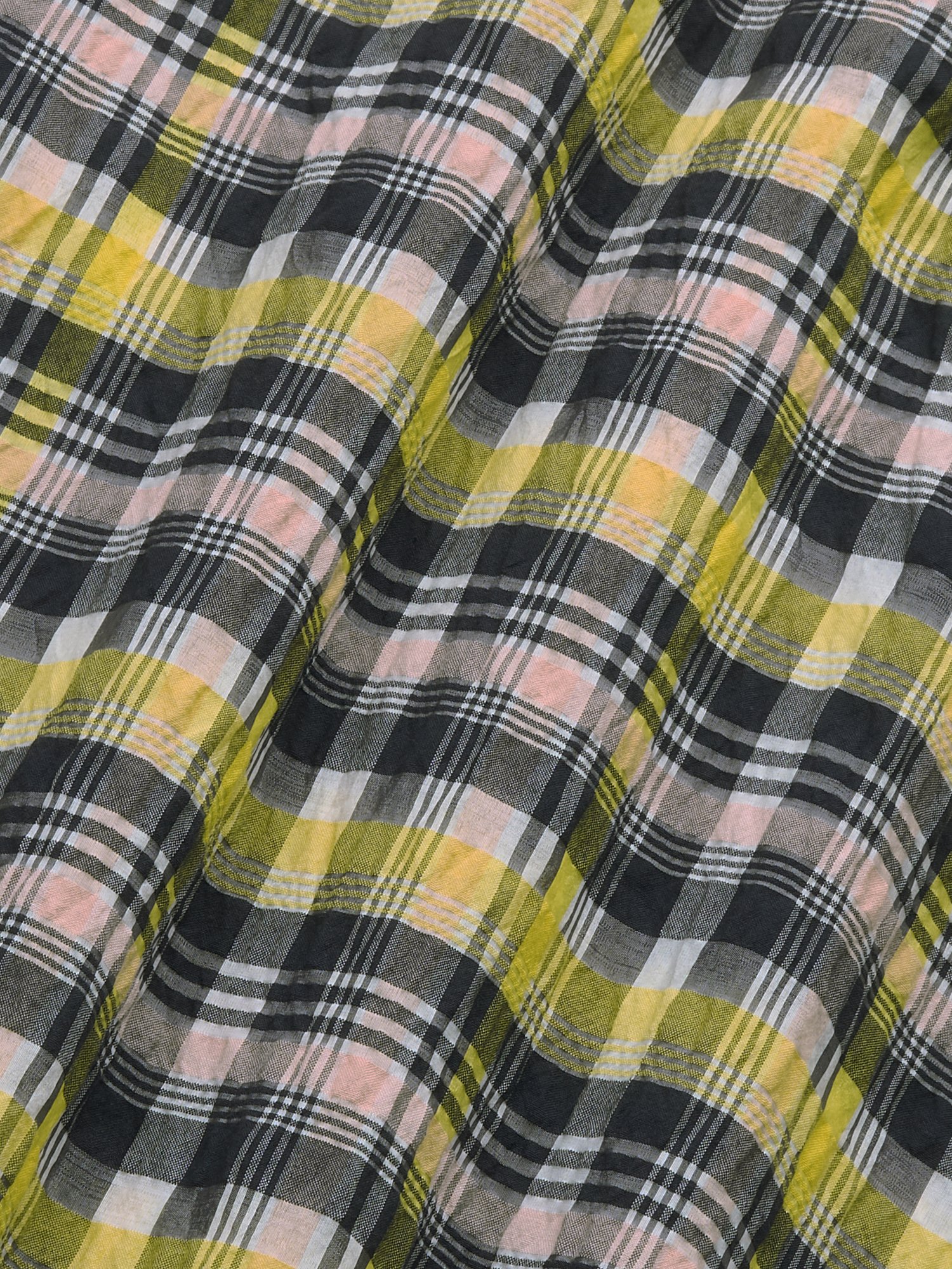 Nylon Multi Check Shirt (Yellow)