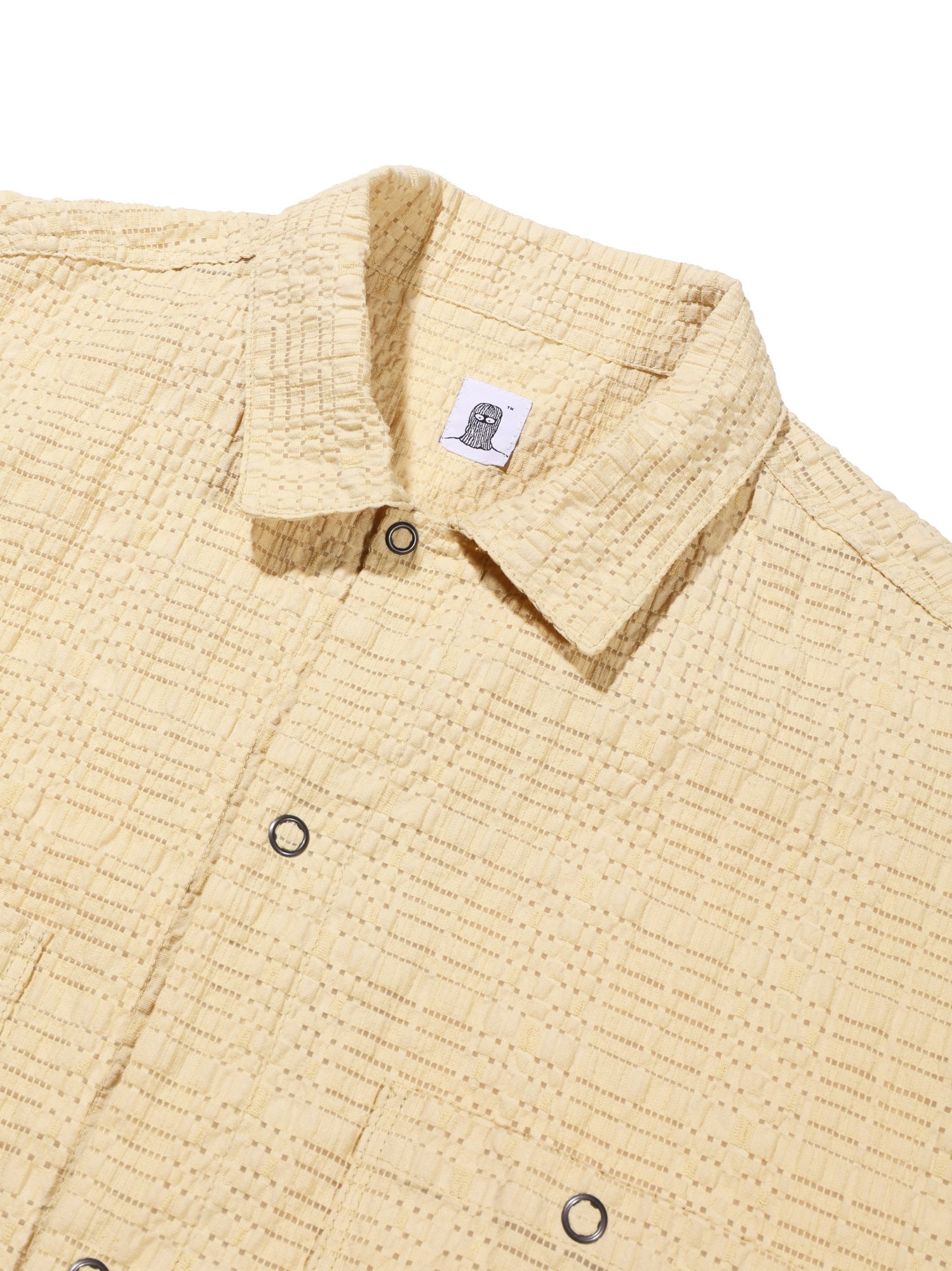 Down Check Half Shirt (Butter)