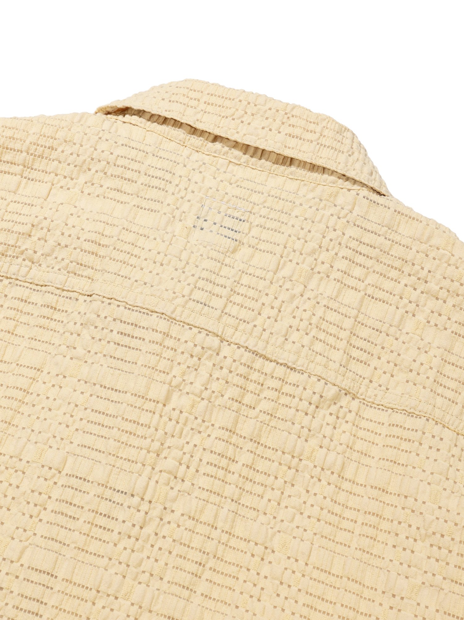 Down Check Half Shirt (Butter)