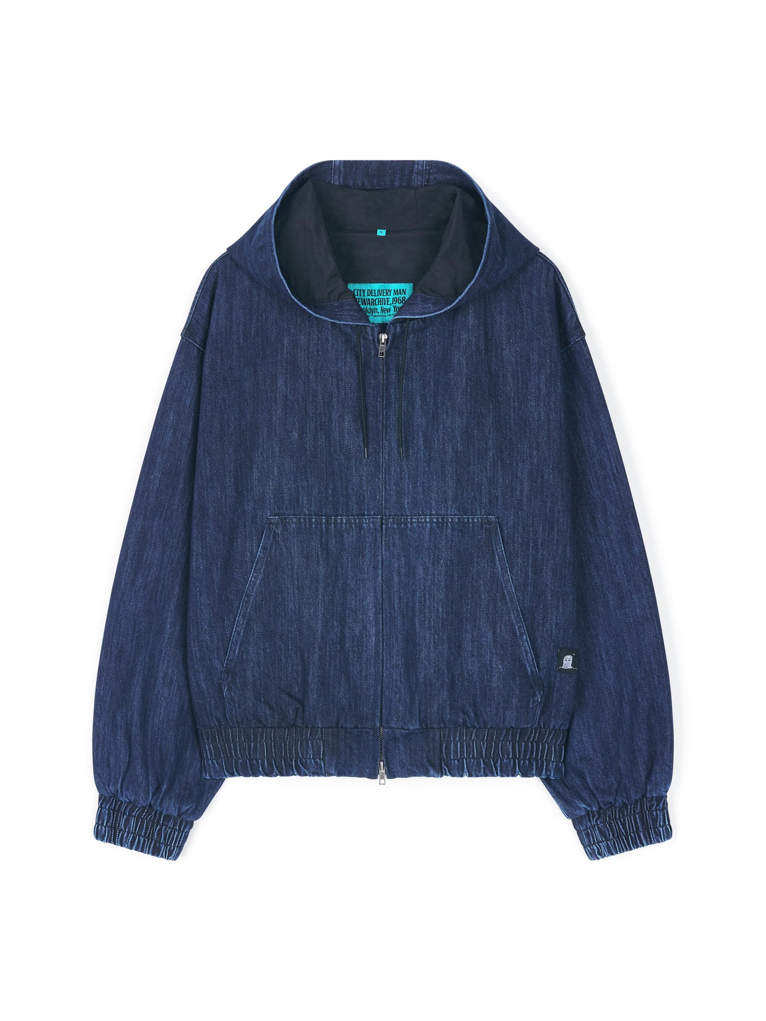 Denim Active Hoodie Jacket (Blue)