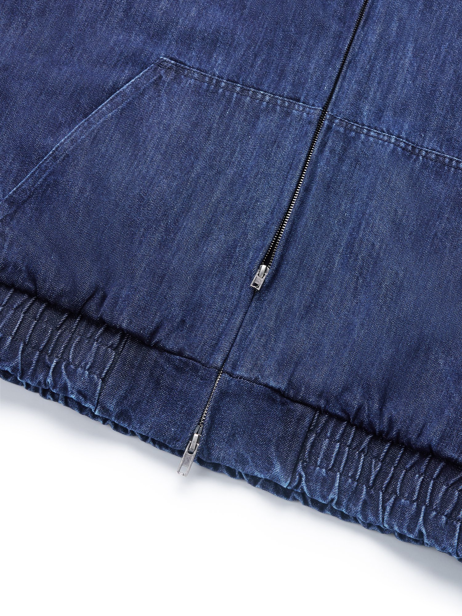 Denim Active Hoodie Jacket (Blue)