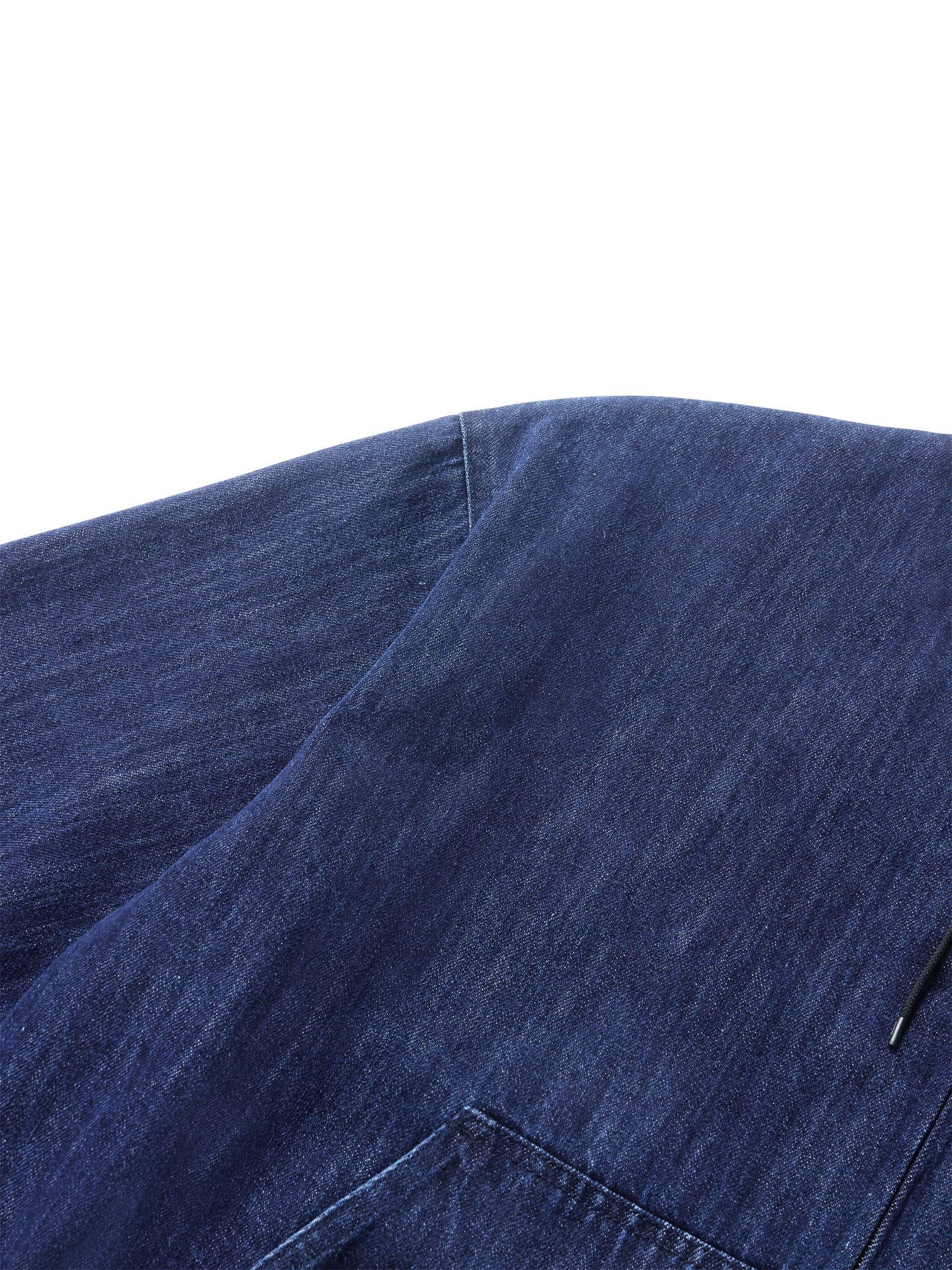 Denim Active Hoodie Jacket (Blue)
