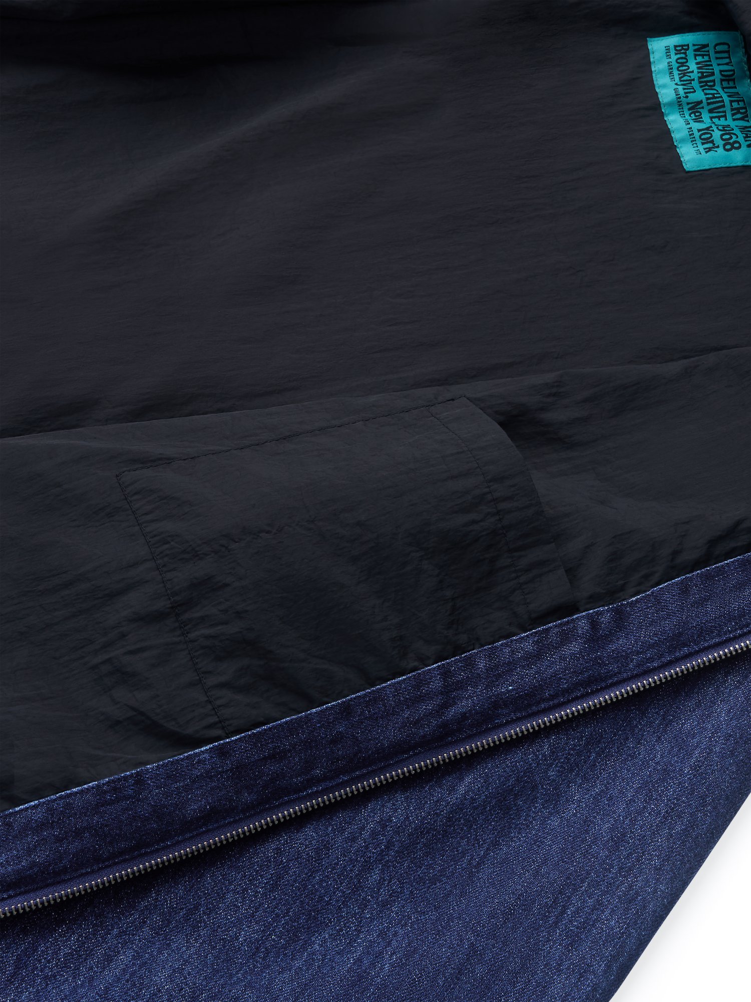 Denim Active Hoodie Jacket (Blue)