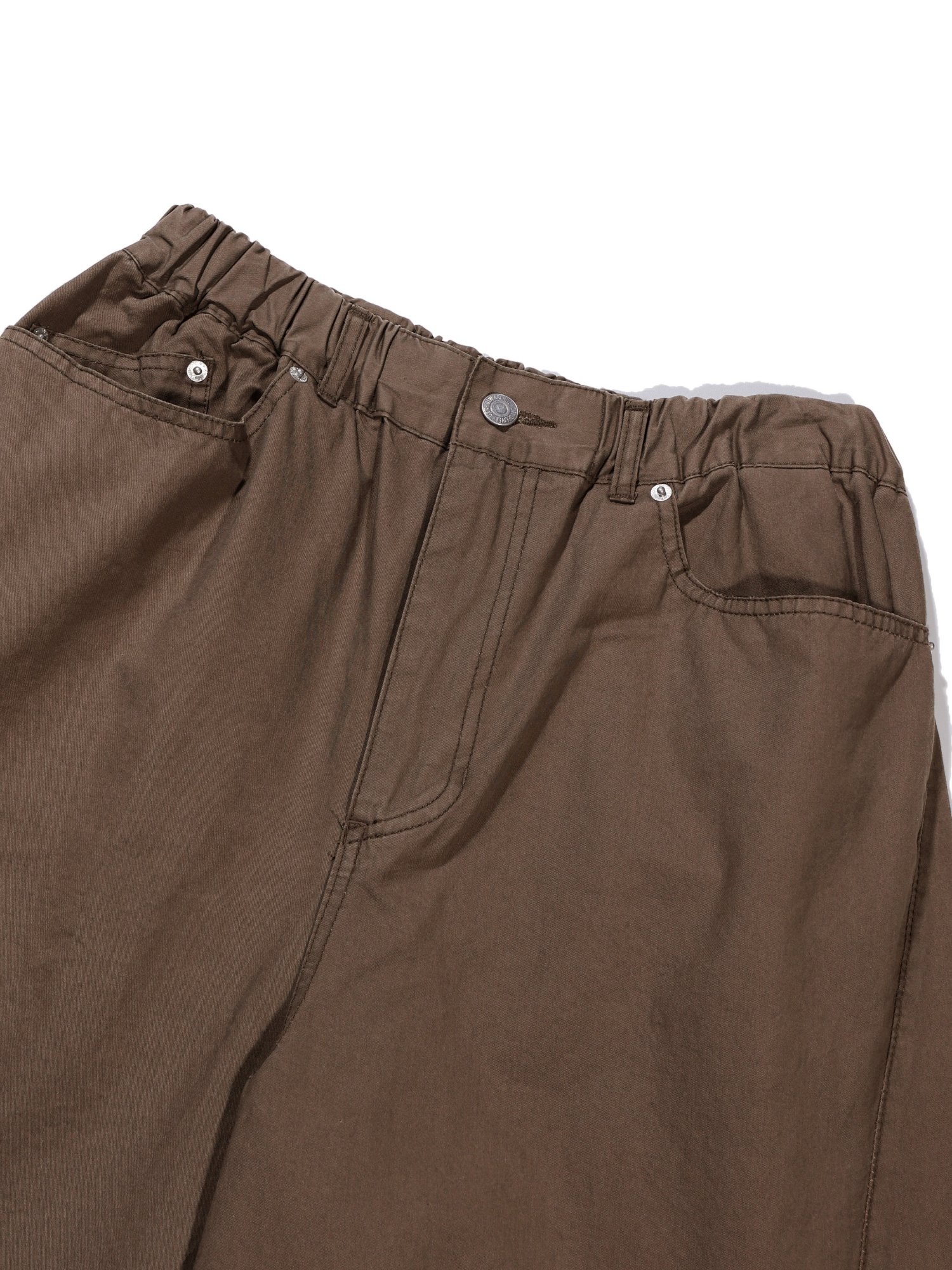 Light Cotton Twist Pants (Brown)