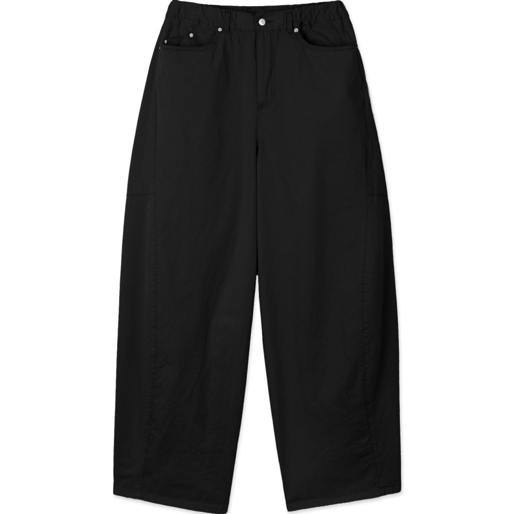 Light Cotton Twist Pants (Black)