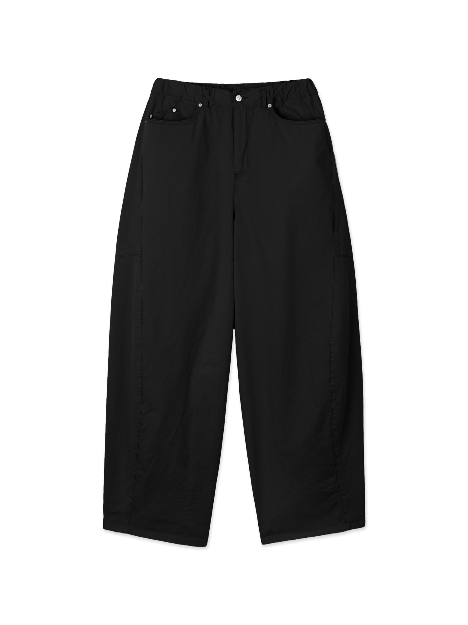 Light Cotton Twist Pants (Black)