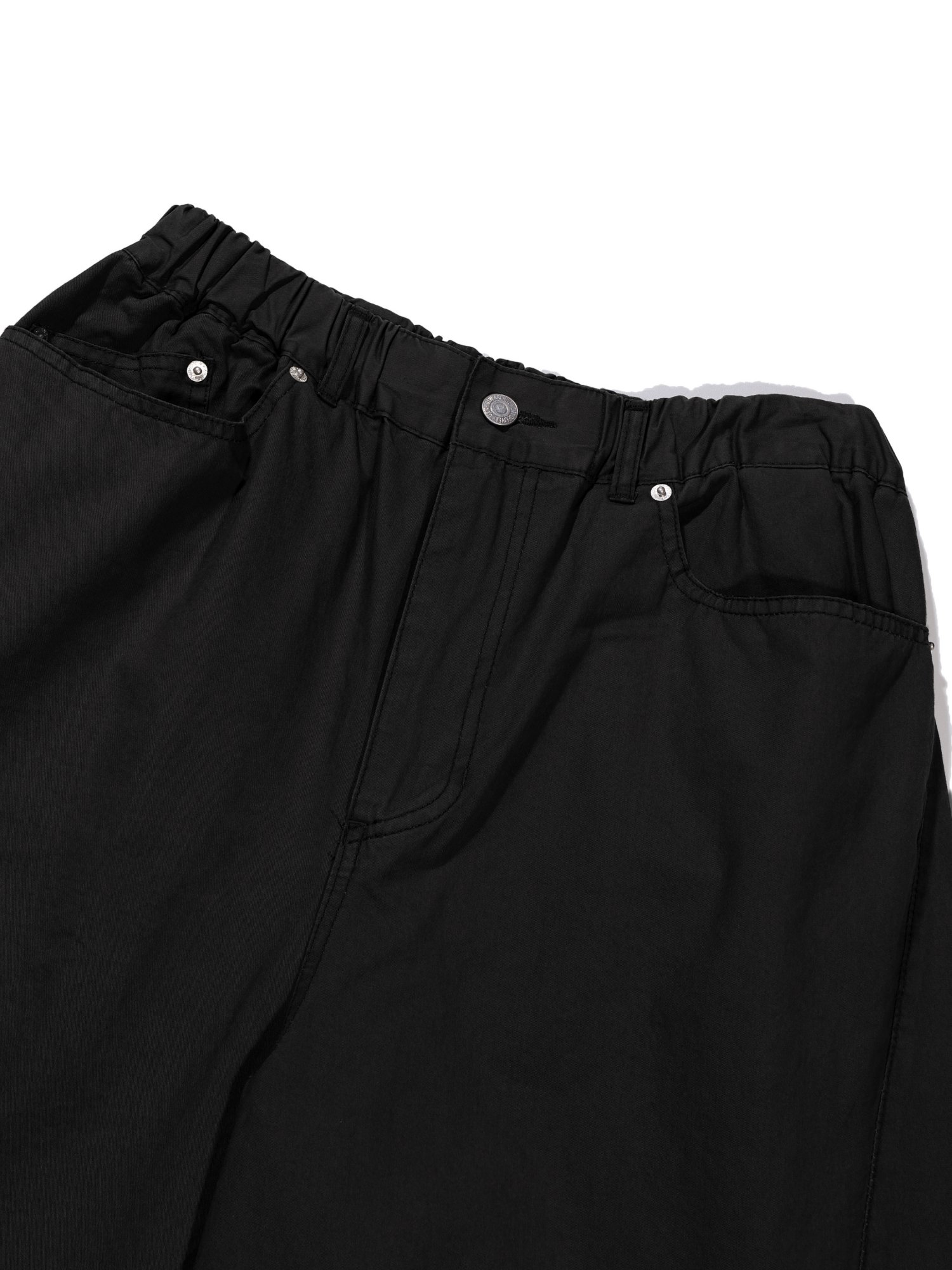 Light Cotton Twist Pants (Black)