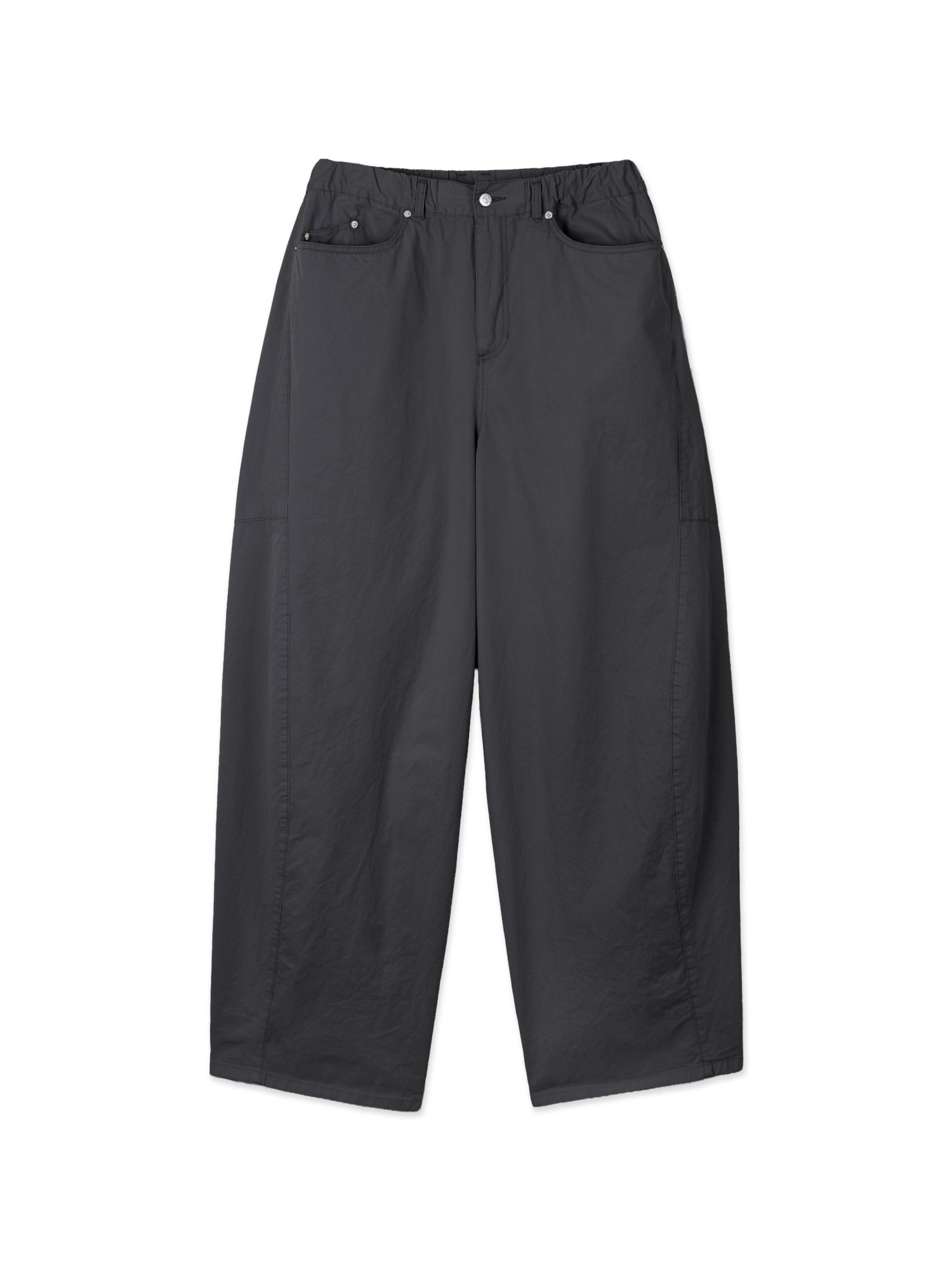 Light Cotton Twist Pants (Charcoal)
