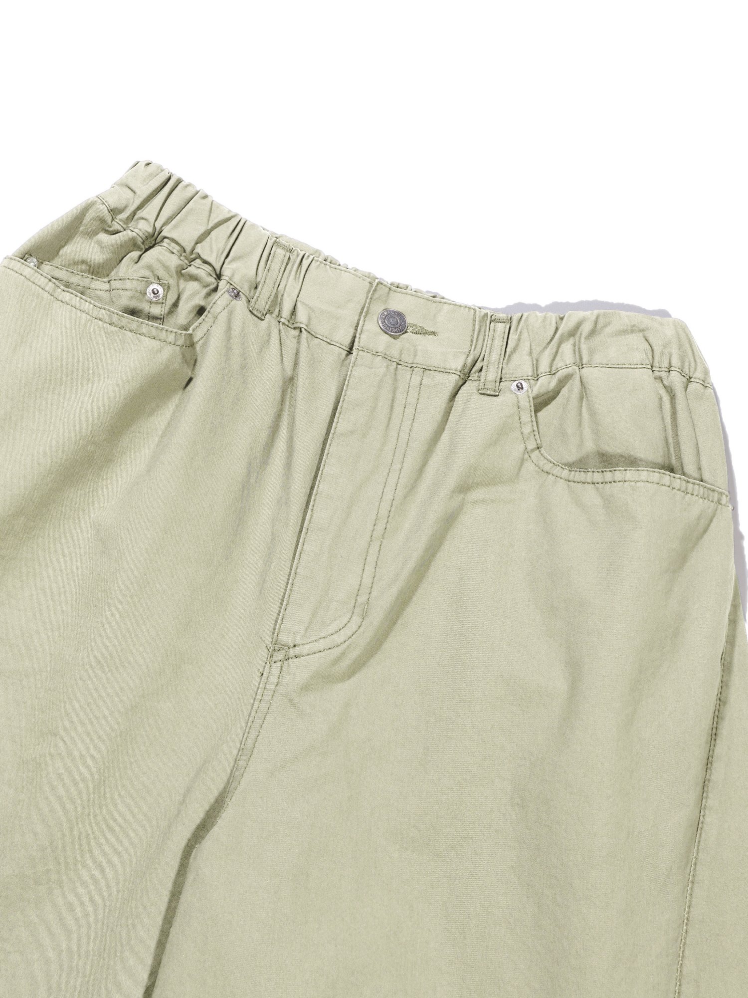 Light Cotton Twist Pants (Khaki Beige)