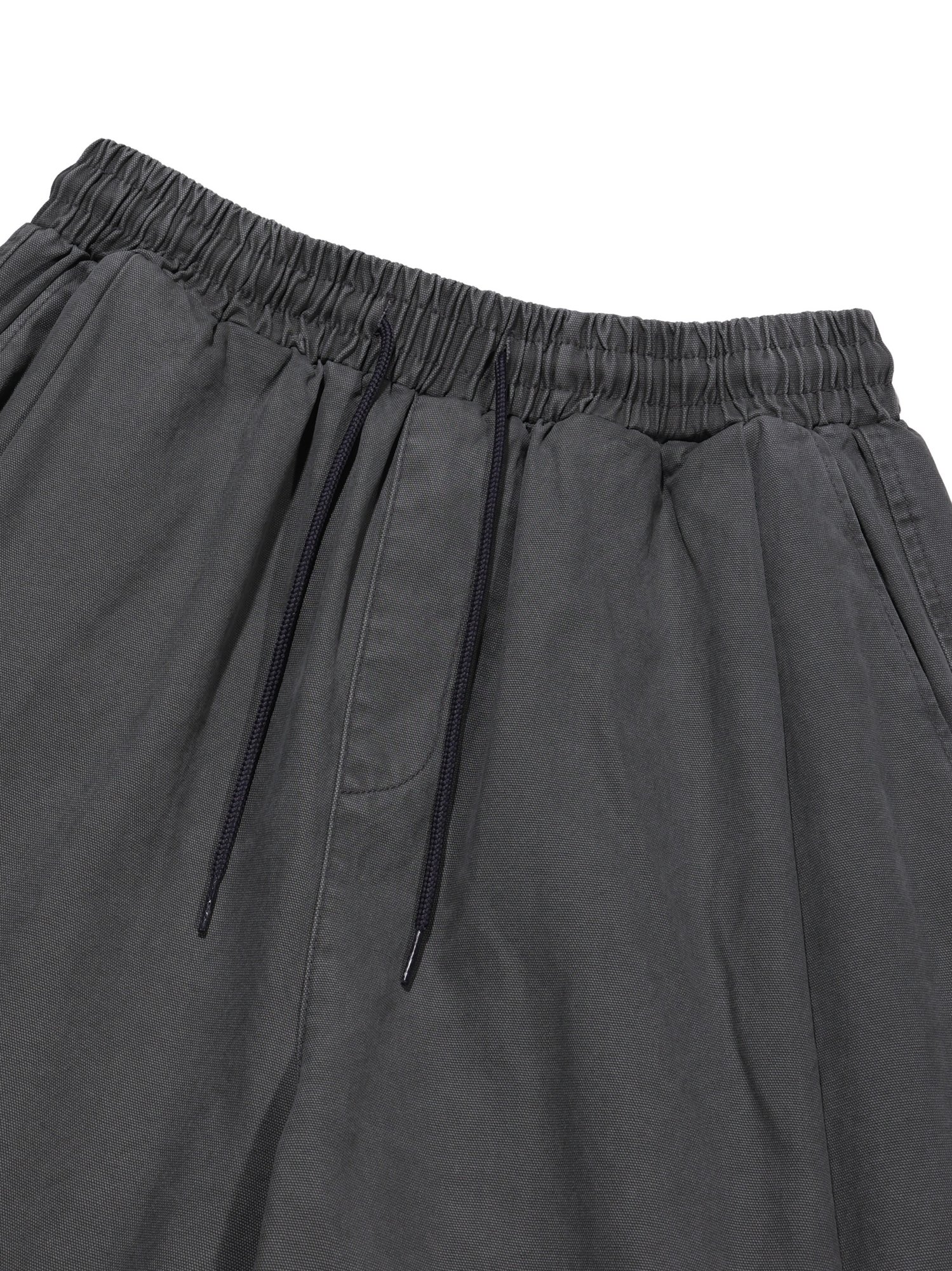 Plain Folded Shorts (Charcoal Khaki)