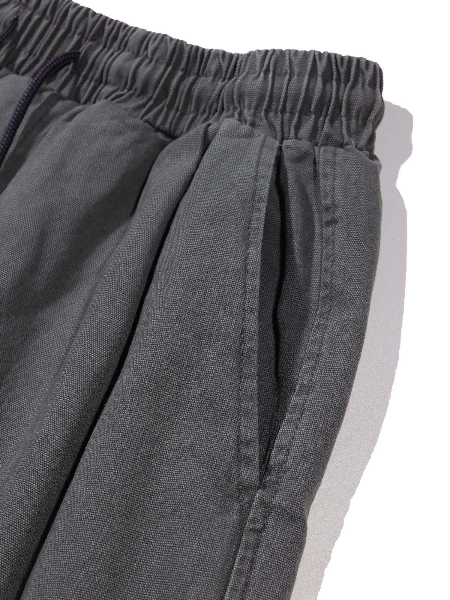Plain Folded Shorts (Charcoal Khaki)