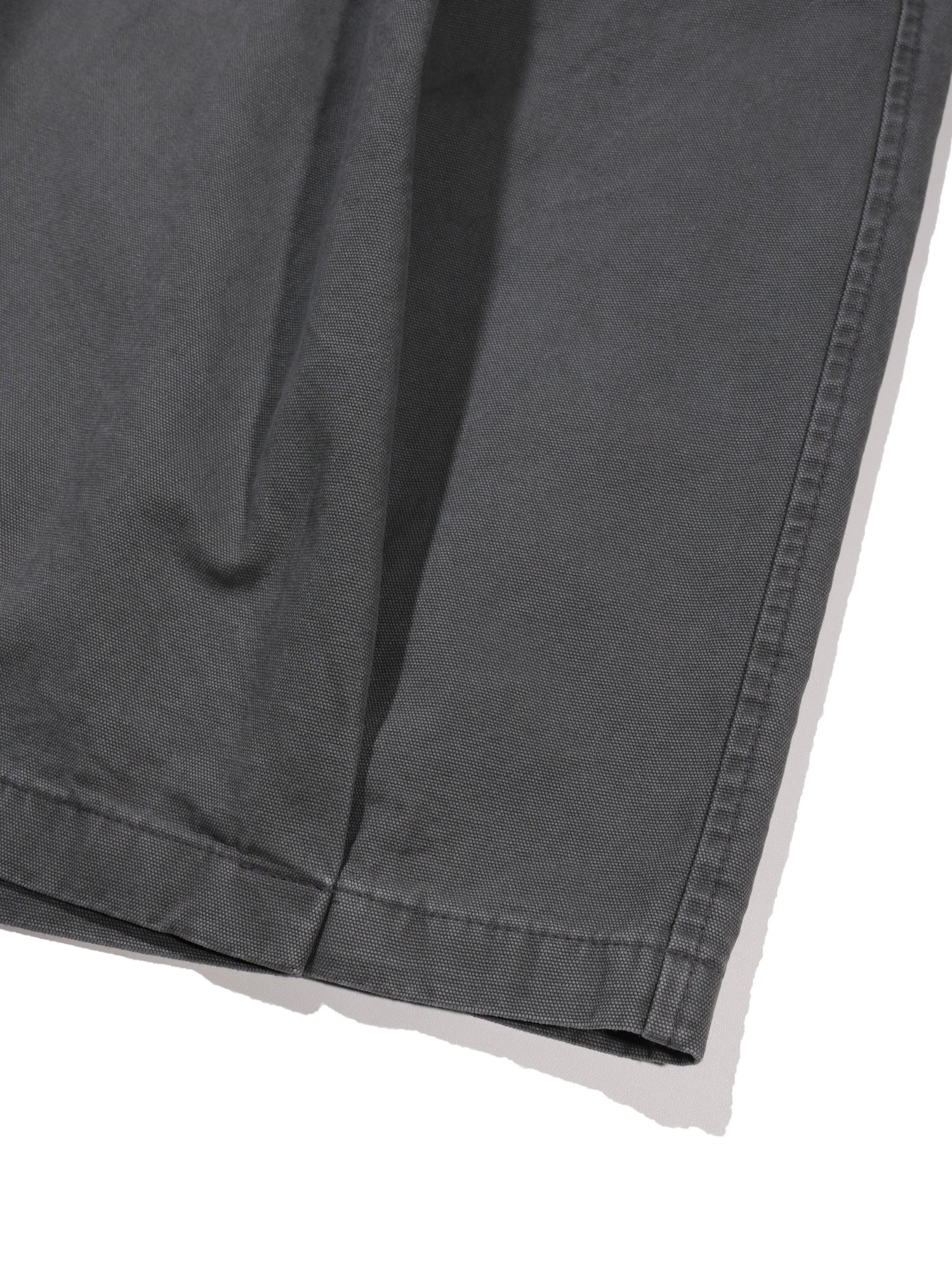 Plain Folded Shorts (Charcoal Khaki)
