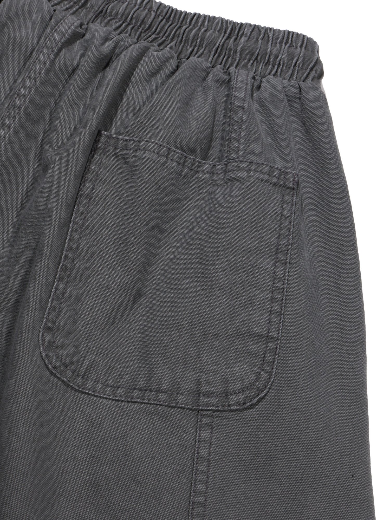 Plain Folded Shorts (Charcoal Khaki)
