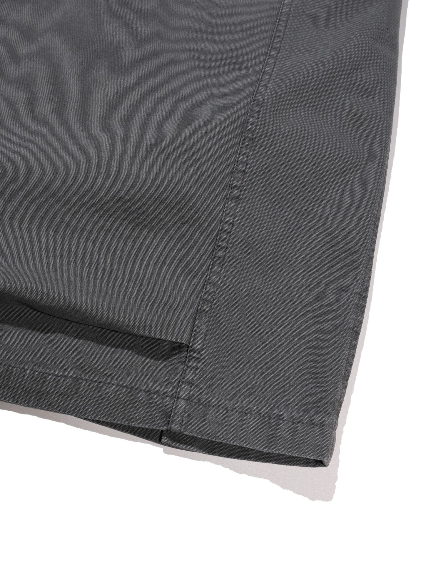 Plain Folded Shorts (Charcoal Khaki)