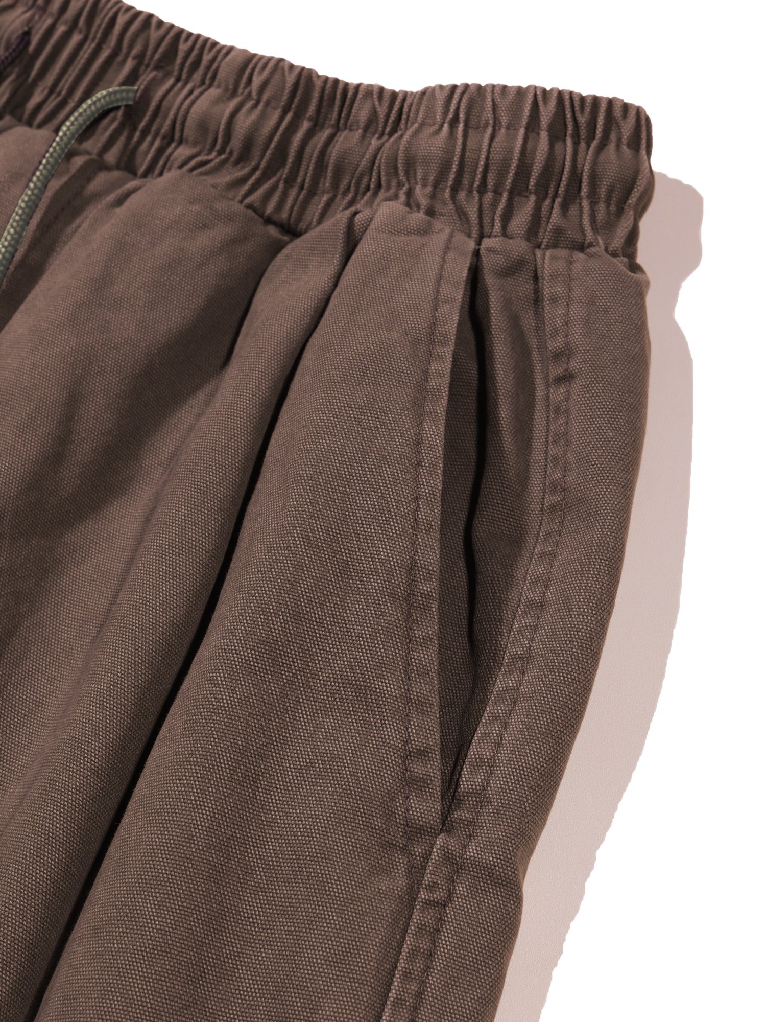 Plain Folded Shorts (Brown)