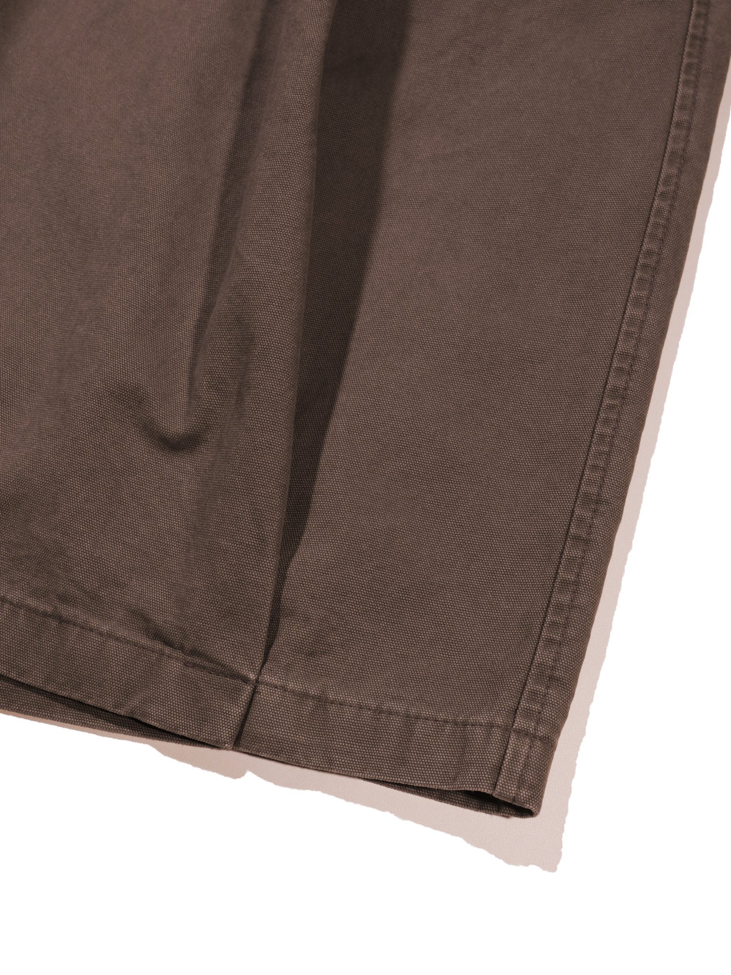 Plain Folded Shorts (Brown)