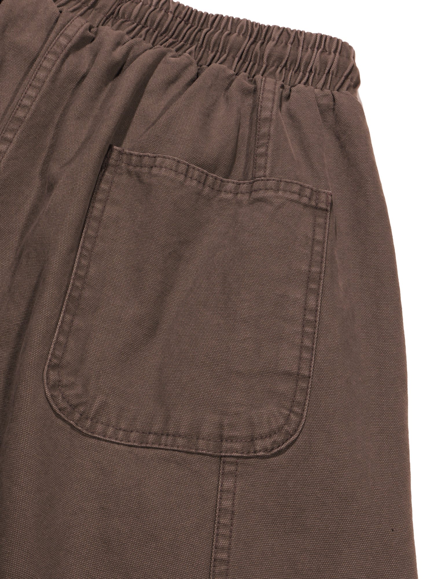 Plain Folded Shorts (Brown)