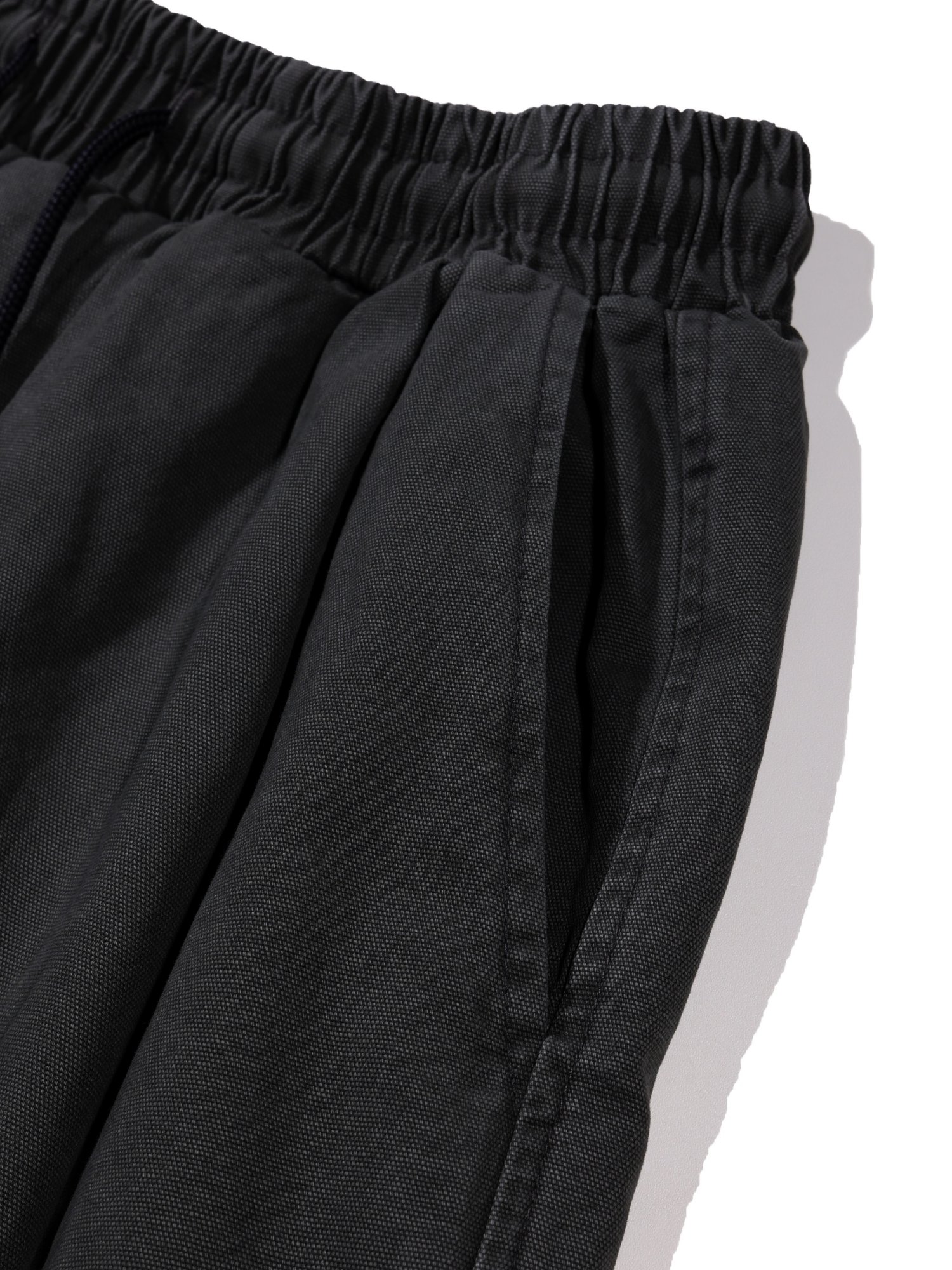 Plain Folded Shorts (Black)