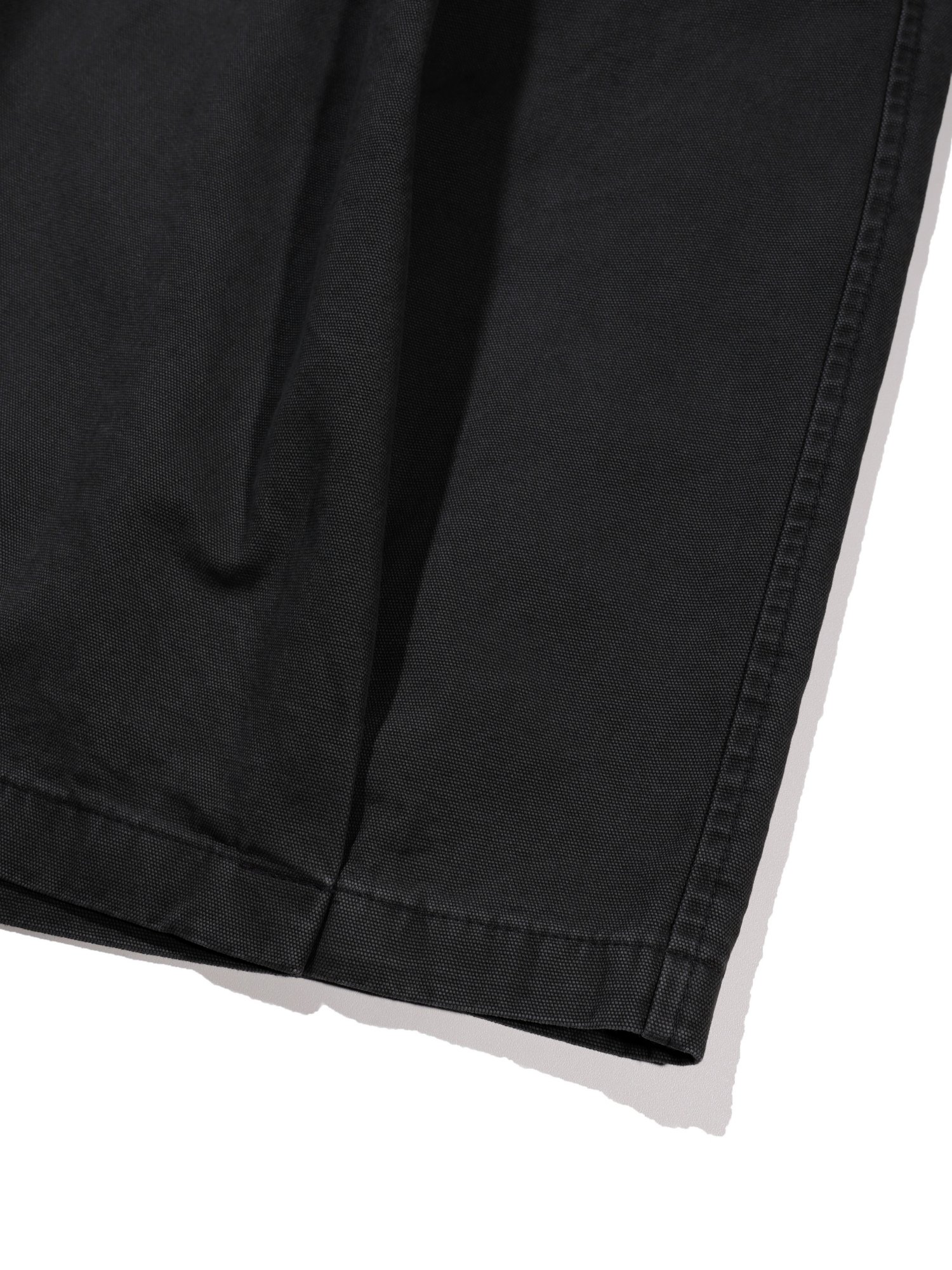 Plain Folded Shorts (Black)