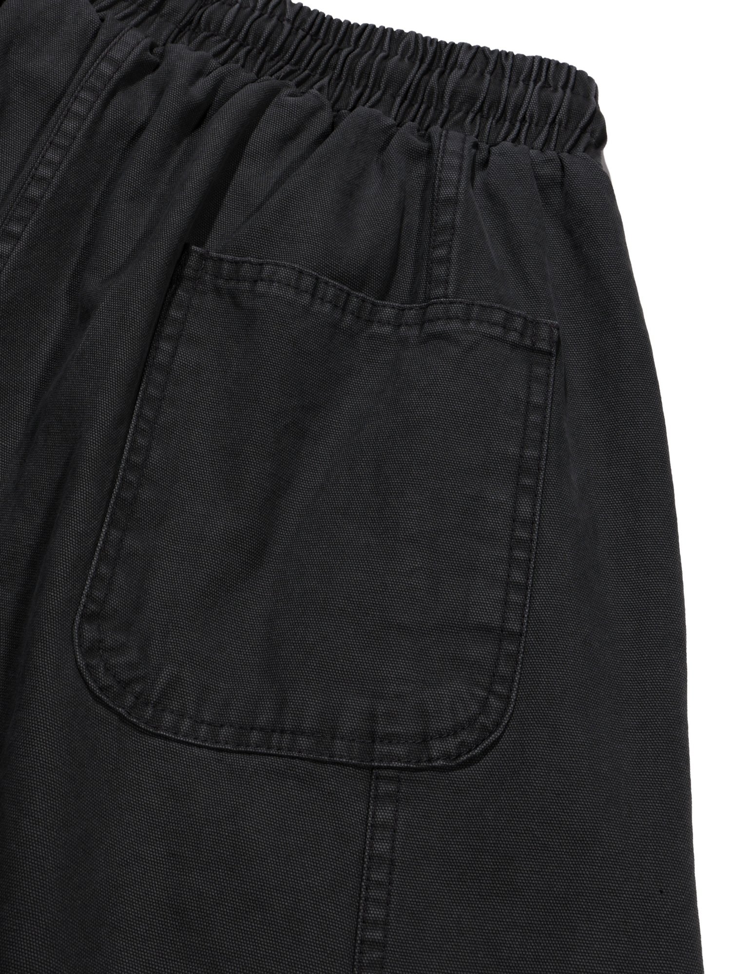Plain Folded Shorts (Black)